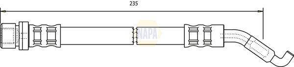 Napa NBH1045 Brake Hose - 1