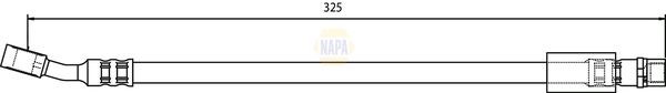 Napa NBH1047 Brake Hose - 1