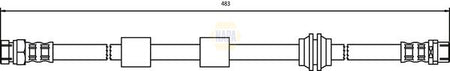 Napa NBH1048 Brake Hose - 1
