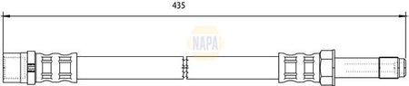 Napa NBH1049 Brake Hose - 1