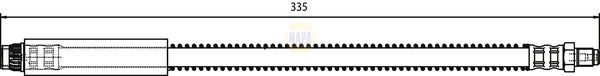 Napa NBH1050 Brake Hose - 1