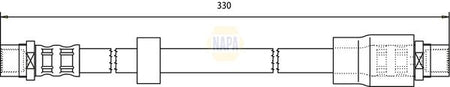 Napa NBH1051 Brake Hose - 1