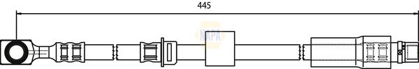 Napa NBH1053 Brake Hose - 1
