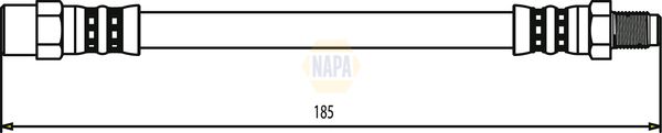 Napa NBH1056 Brake Hose - 1
