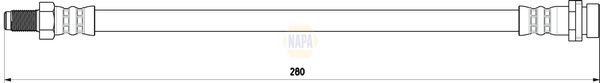 Napa NBH1063 Brake Hose - 1