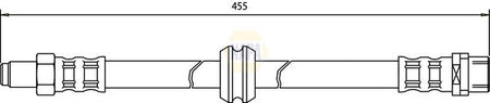Napa NBH1068 Brake Hose - 1