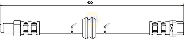 Napa NBH1068 Brake Hose - 1