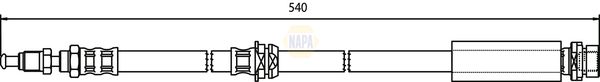 Napa NBH1069 Brake Hose - 1