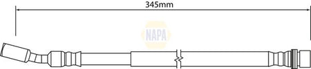 Napa NBH1070 Brake Hose - 1