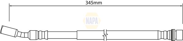 Napa NBH1070 Brake Hose - 1