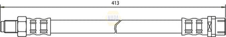 Napa NBH1071 Brake Hose - 1