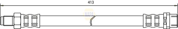 Napa NBH1071 Brake Hose - 1
