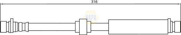 Napa NBH1073 Brake Hose - 1