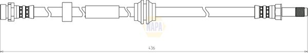 Napa NBH1074 Brake Hose - 1