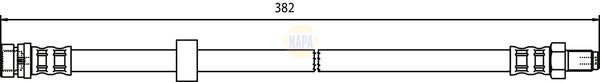 Napa NBH1076 Brake Hose - 1
