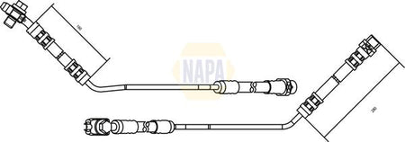 Napa NBH1077 Brake Hose - 1