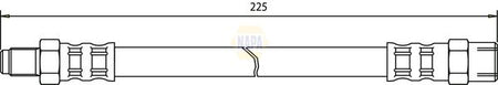 Napa NBH1079 Brake Hose - 1