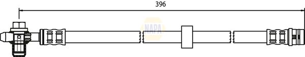 Napa NBH1082 Brake Hose - 1