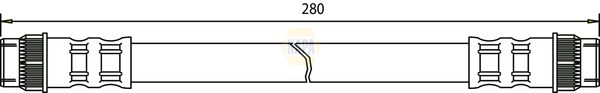 Napa NBH1088 Brake Hose - 1