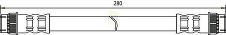 Napa NBH1088 Brake Hose - 1
