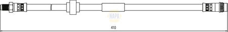 Napa NBH1092 Brake Hose - 1