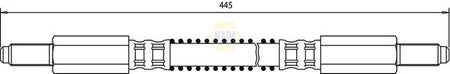 Napa NBH1097 Brake Hose - 1