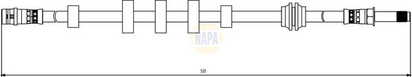 Napa NBH1098 Brake Hose - 1