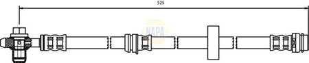 Napa NBH1101 Brake Hose - 1