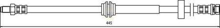 Napa NBH1102 Brake Hose - 1