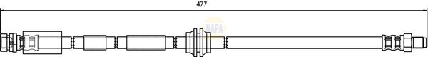 Napa NBH1103 Brake Hose - 1