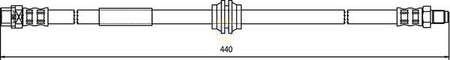Napa NBH1107 Brake Hose - 1