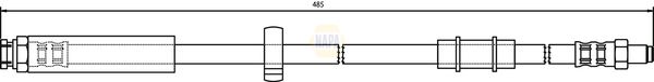 Napa NBH1108 Brake Hose - 1