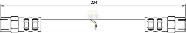 Napa NBH1111 Brake Hose - 1