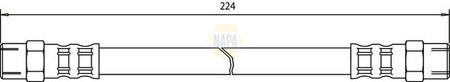 Napa NBH1111 Brake Hose - 1