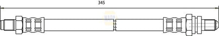 Napa NBH1112 Brake Hose - 1