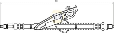 Napa NBH1113 Brake Hose - 1