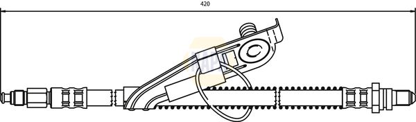 Napa NBH1113 Brake Hose - 1