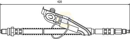 Napa NBH1114 Brake Hose - 1