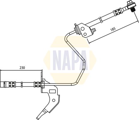 Napa NBH1119 Brake Hose - 1
