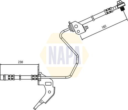 Napa NBH1119 Brake Hose - 1