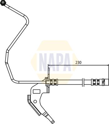 Napa NBH1122 Brake Hose - 1