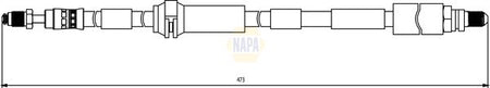 Napa NBH1124 Brake Hose - 1