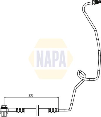 Napa NBH1125 Brake Hose - 1