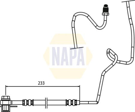 Napa NBH1126 Brake Hose - 1