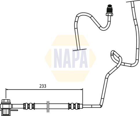 Napa NBH1126 Brake Hose - 1