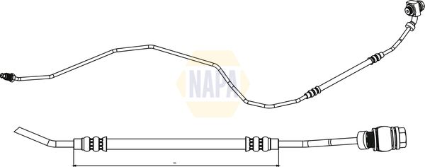 Napa NBH1127 Brake Hose - 1