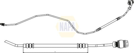 Napa NBH1127 Brake Hose - 1