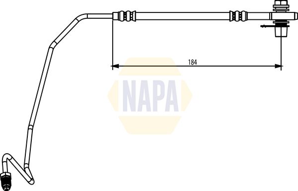 Napa NBH1129 Brake Hose - 1