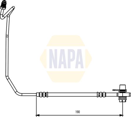 Napa NBH1130 Brake Hose - 1