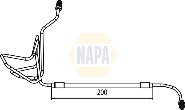 Napa NBH1133 Brake Hose - 1